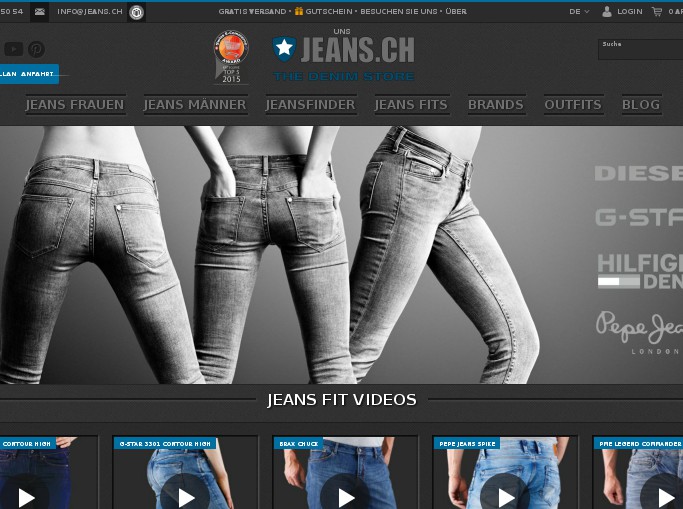 Screenshot des Shops