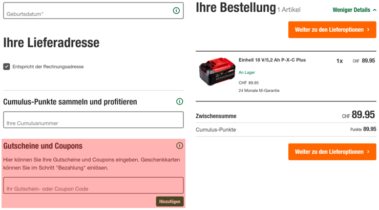 wie ist ein Do it + Garden Migros Gutscheincode einzulösen