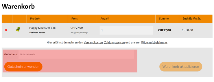 wie ist ein happykeks.ch Gutscheincode einzulösen