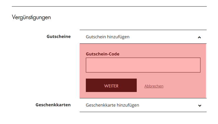 wo muss ein impo.ch Gutscheincode eingeloest werden