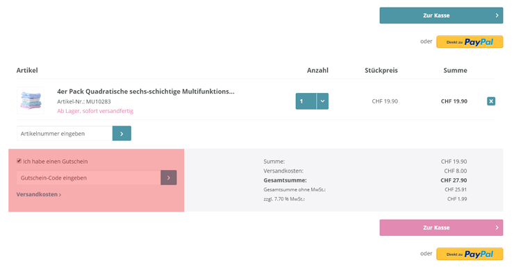 wie wird ein Mamamu.ch Gutscheincode eingeloest