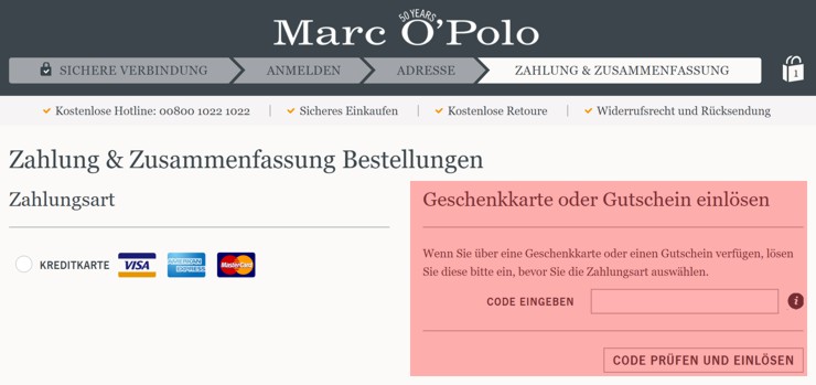 wie wird ein melectronics ch Gutscheincode eingeloest