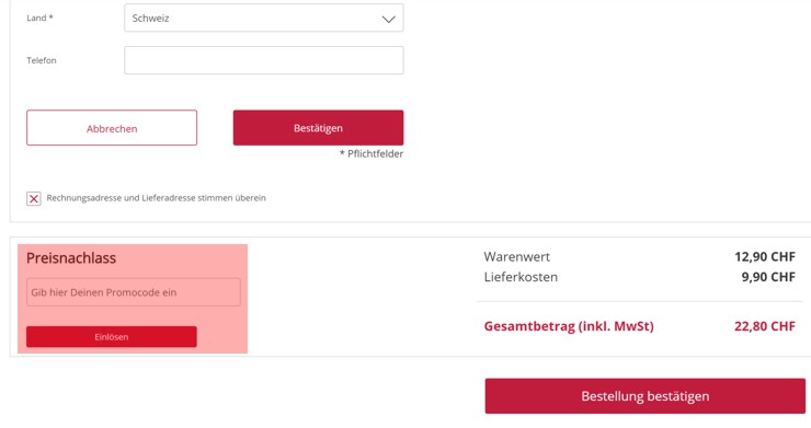 wie wird ein my-store ch Gutscheincode eingeloest