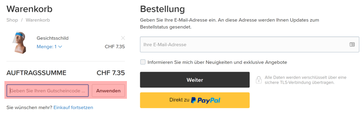 wie ist ein 2morrow Gutscheincode einzulösen