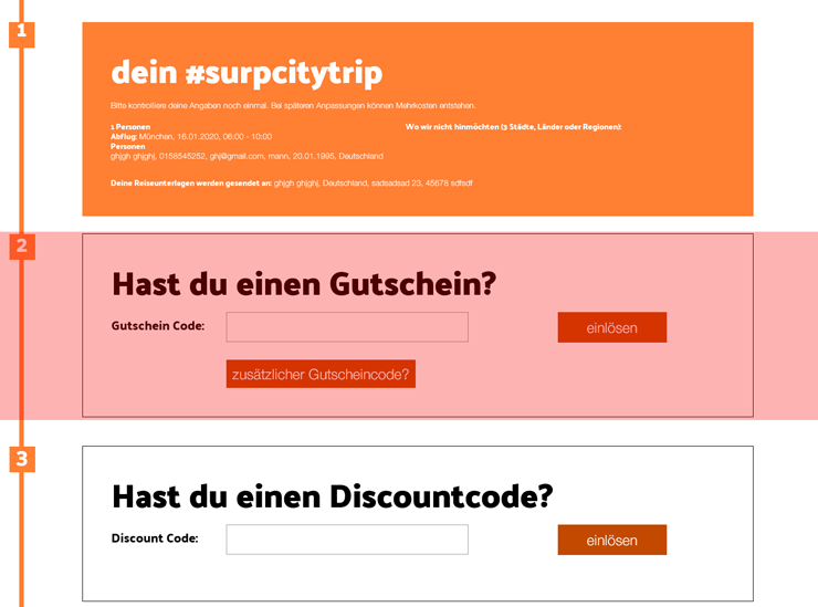 wie wird ein surp.travel Gutscheincode eingeloest