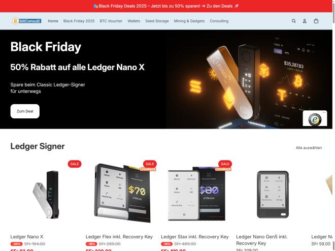 Screenshot des Shops