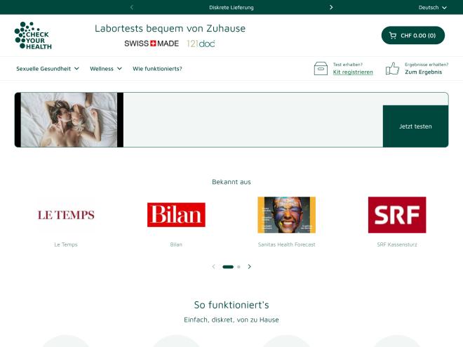Screenshot des Shops