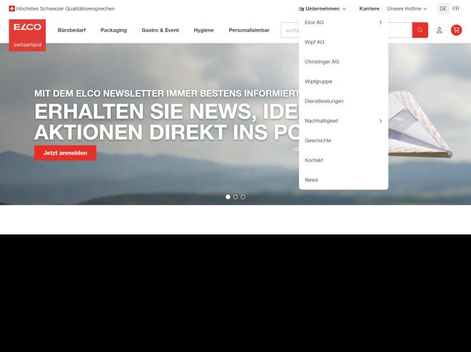 Screenshot des Shops