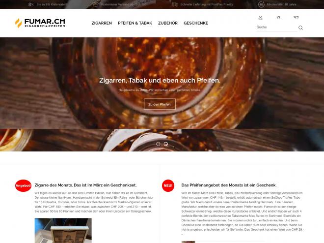 Screenshot des Shops