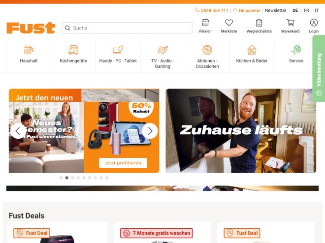 Screenshot des Shops