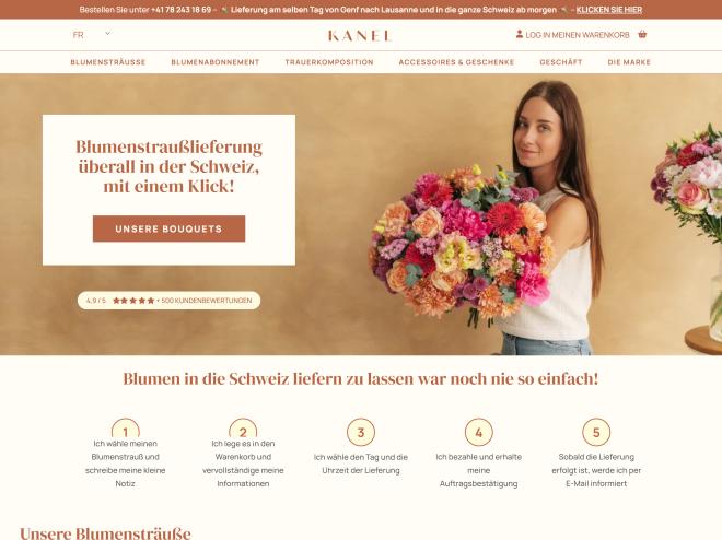 Screenshot des Shops