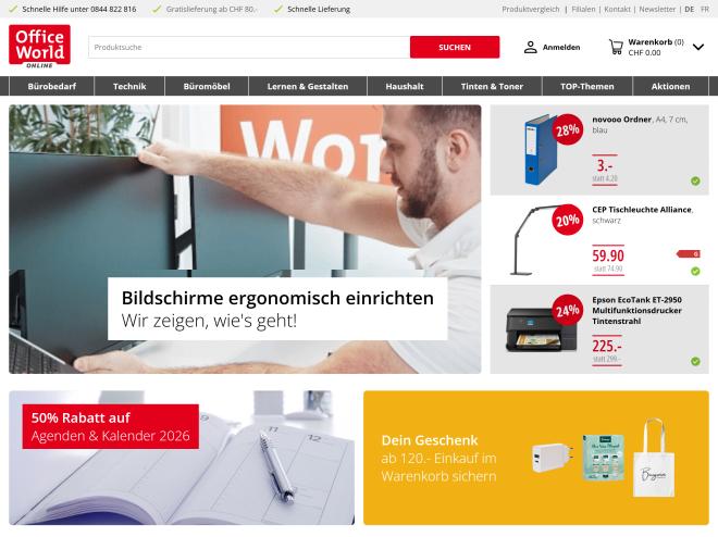 Screenshot des Shops