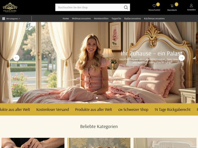 Screenshot des Shops