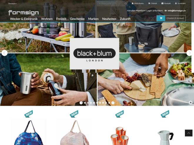 Screenshot des Shops