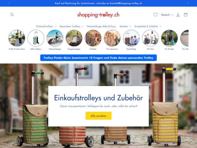 Screenshot des Shops