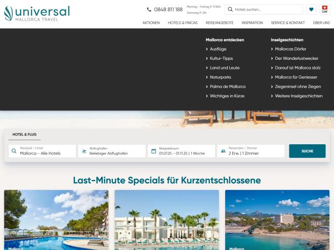 Screenshot des Shops