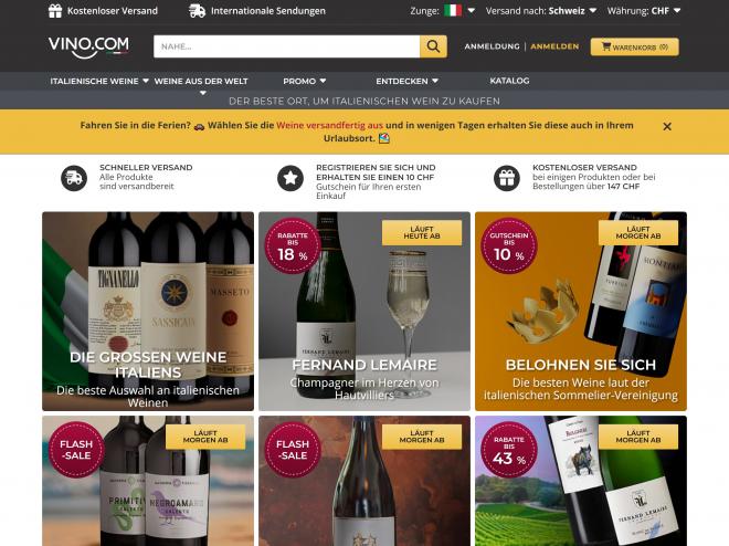 Screenshot des Shops