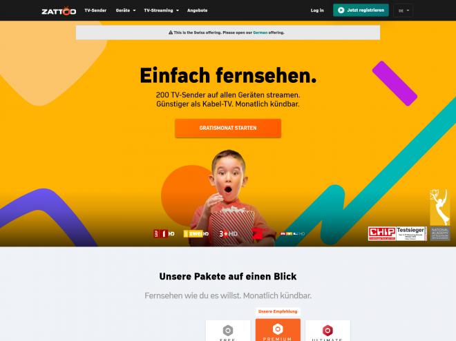 Screenshot des Shops