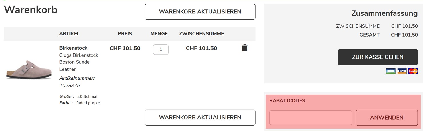 wie ist ein Sport is good Gutscheincode einzulösen